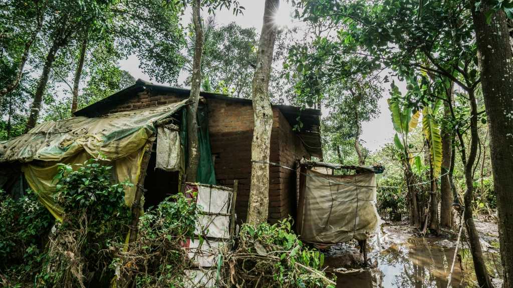 The house evaded by Flood Waters….