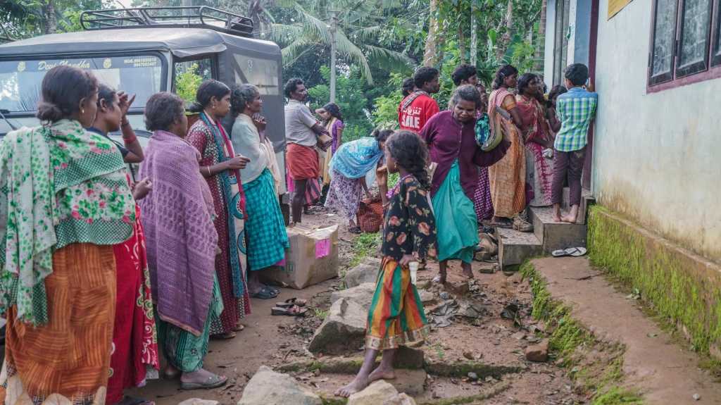 The school has become a permanent relief camp for the colony dwellers. “Where will I study?’, asks little Vave.