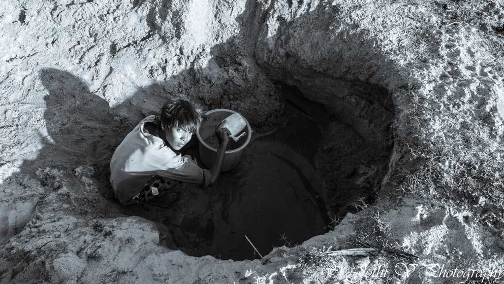 Children are allowed to gather water. Many children drop out from schools in order to fetch water for the household.